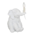 Boho Elephant White Bohemian Table Lamp