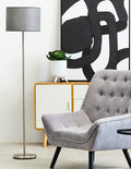 Forma Grey Waffle Shade Floor Lamp
