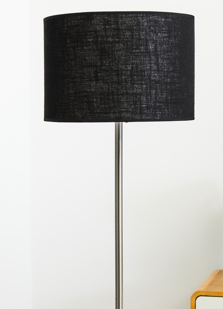 Forma Black Waffle Shade Floor Lamp