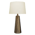 Spiridon Antique Brass Table Lamp With Cream Shade