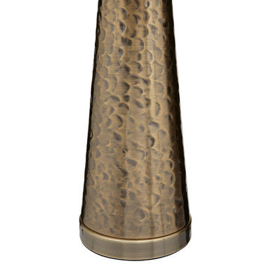 Spiridon Antique Brass Table Lamp With Cream Shade
