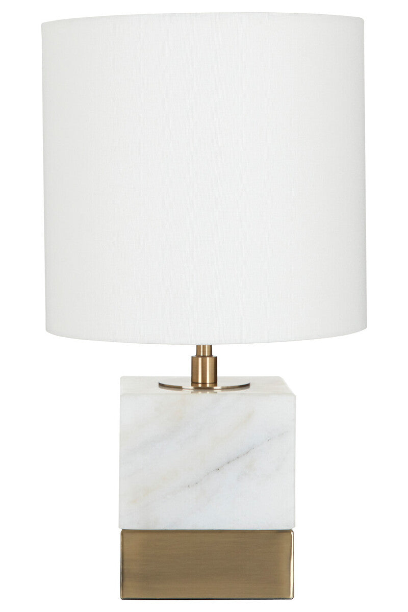 Sorado White Marble Accent Table Lamp