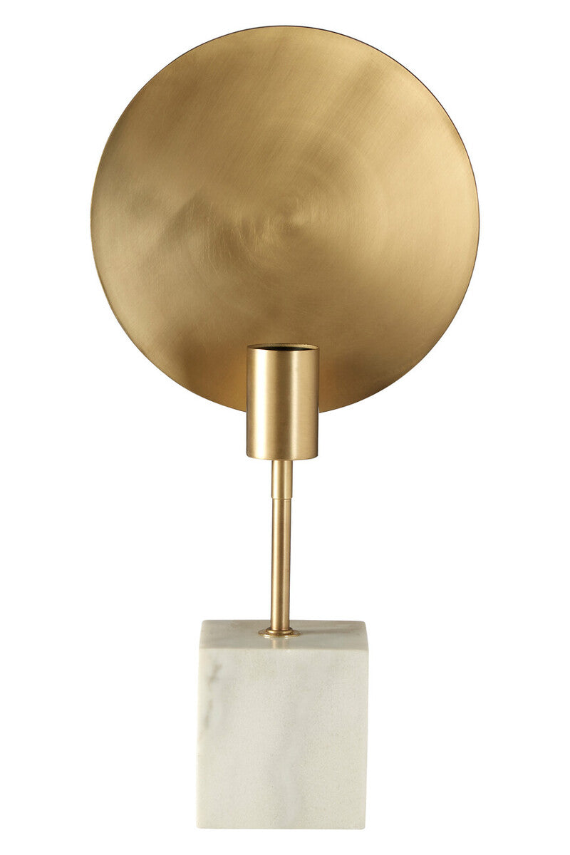 Saramis Table Lamp With White Marble Base