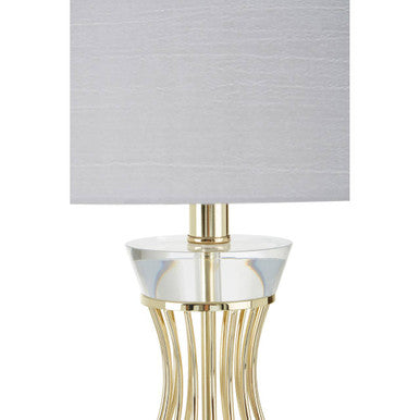 Hannah Crystal Grey Table Lamp