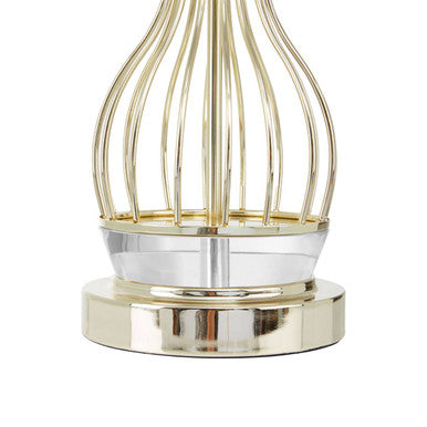 Hannah Crystal Grey Table Lamp