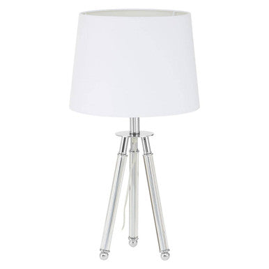 Halia Chrome Tripod Table Lamp