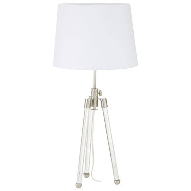 Halia Nickel Tripod Table Lamp
