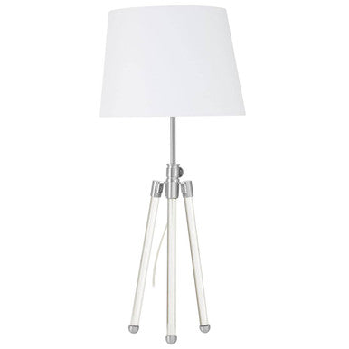 Halia Nickel Tripod Table Lamp
