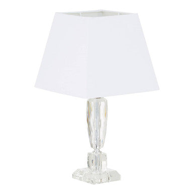 Halina Crystal White Table Lamp
