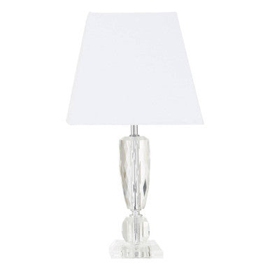 Halina Crystal White Table Lamp