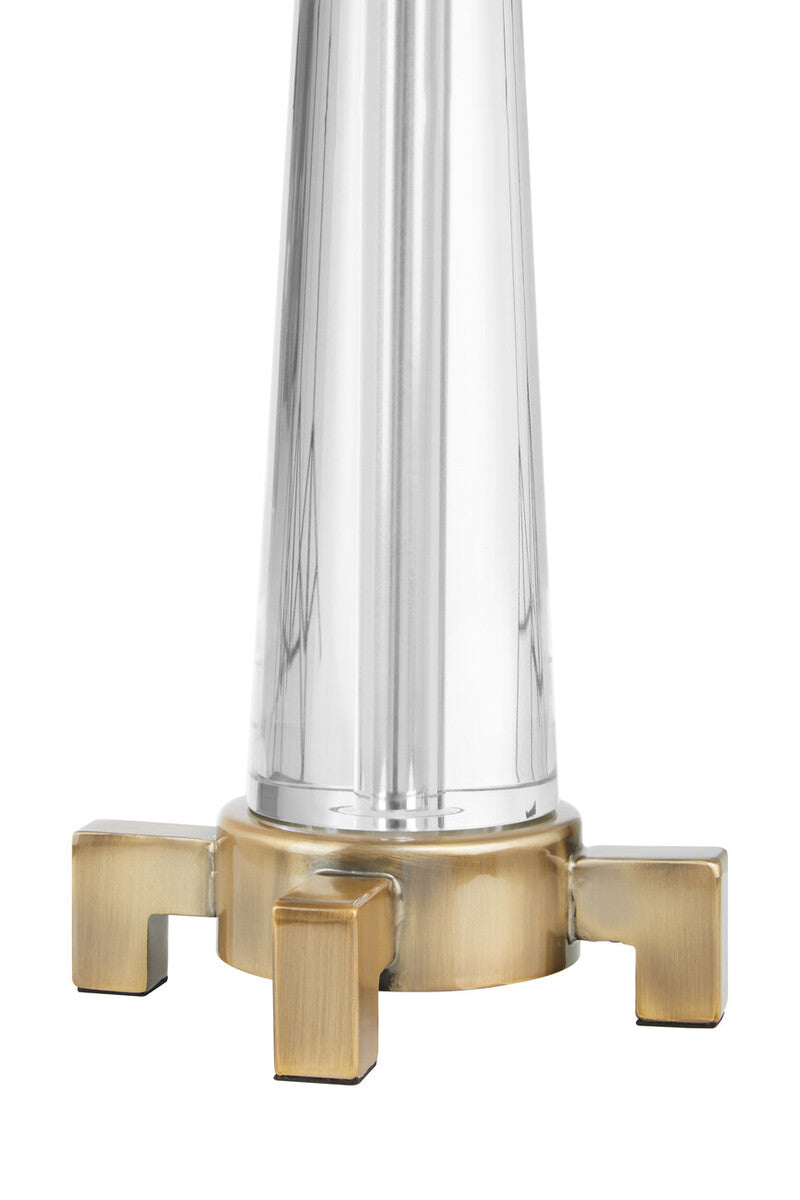 Hania Crystal Antique Brass Table Lamp