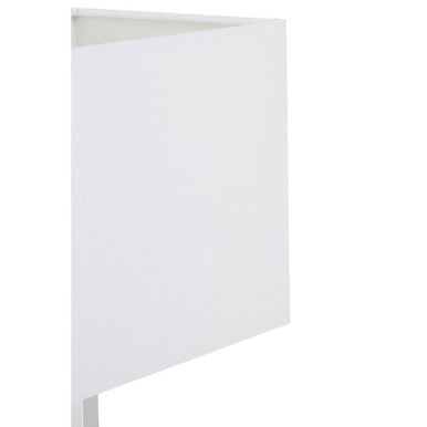 Helma Rectangular Crystal White Table Lamp