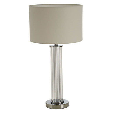 Westin Glass Chrome Contemporary Table Lamp