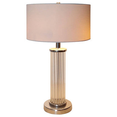 Westin Glass Chrome Contemporary Table Lamp