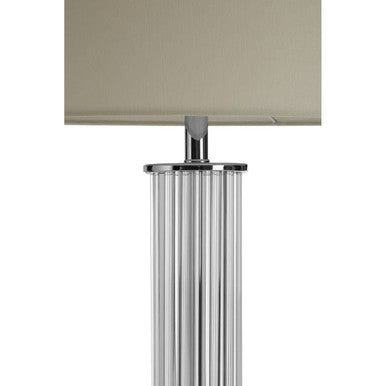 Westin Glass Chrome Contemporary Table Lamp