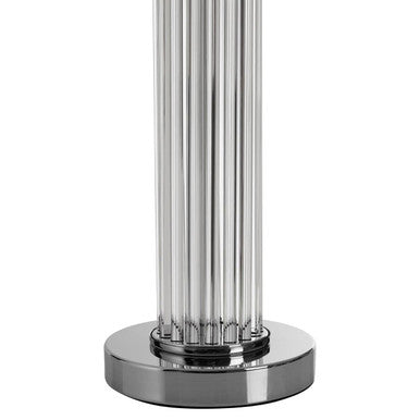 Westin Glass Chrome Contemporary Table Lamp