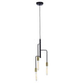 Lagona 3 Bulb Gold & Black Pendant Light