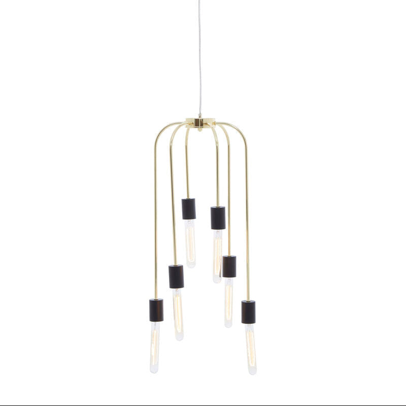 Lagona 6 Bulb Gold Pendant Light