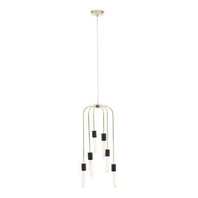 Lagona 6 Bulb Gold Pendant Light