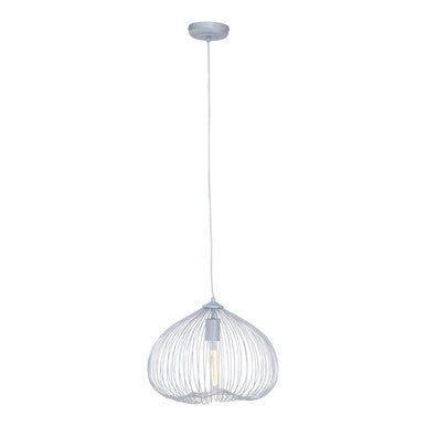 Lavis 1 Bulb Silver Pendant Light