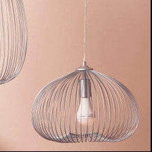 Lavis 1 Bulb Silver Pendant Light