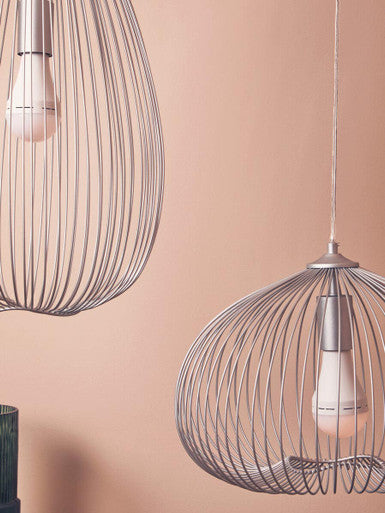 Lavis 1 Bulb Silver Pendant Light