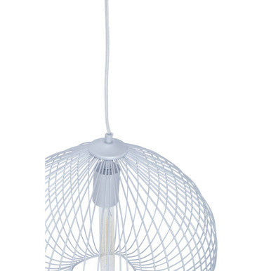 Lavis 1 Bulb Silver Pendant Light