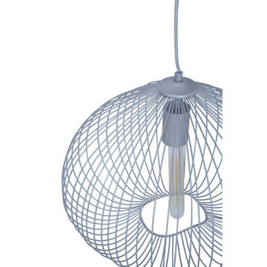 Lavis 1 Bulb Silver Pendant Light