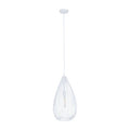 Lavis Teardrop White Pendant Light