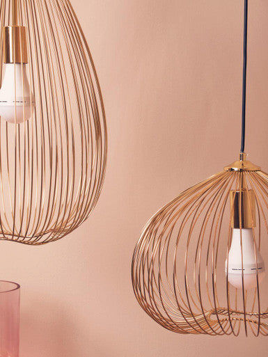Lavis 1 Bulb Gold Pendant Light