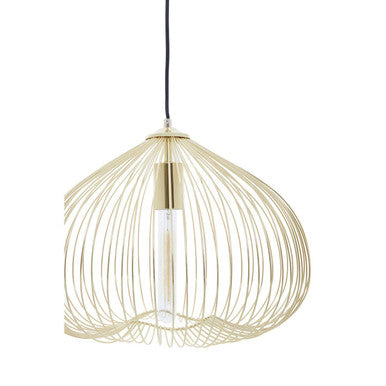 Lavis 1 Bulb Gold Pendant Light