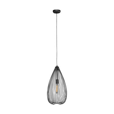 Lavis Teardrop Black Pendant Light