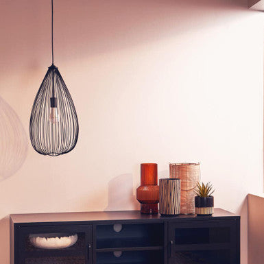 Lavis Teardrop Black Pendant Light