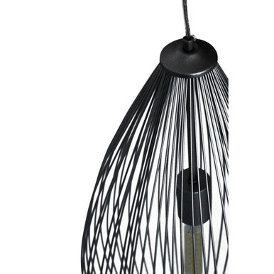 Lavis Teardrop Black Pendant Light
