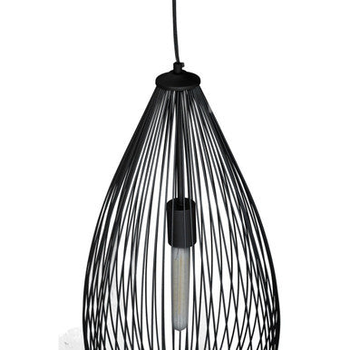 Lavis Teardrop Black Pendant Light