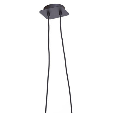 Leni 2 Bulbs Matte Black Modern Pendant Light