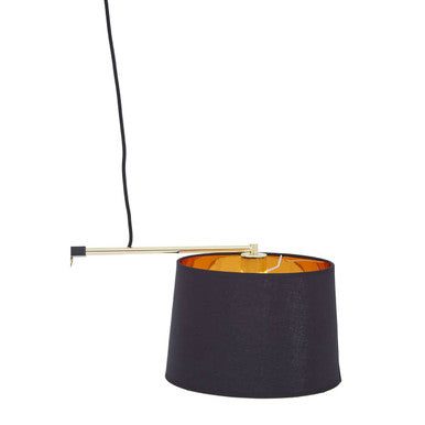 Leni 2 Bulbs Matte Black Modern Pendant Light