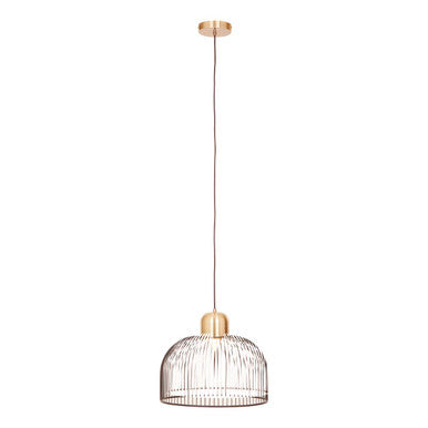 Lenno Black & Antique Brass Pendant Light
