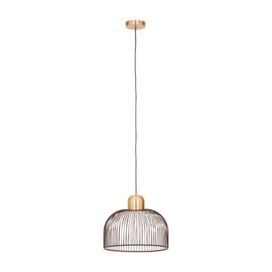 Lenno Black & Antique Brass Pendant Light
