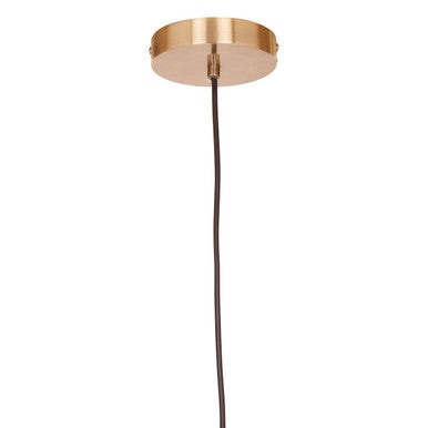 Lenno Black & Antique Brass Pendant Light