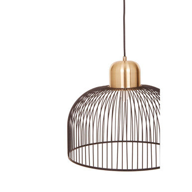 Lenno Black & Antique Brass Pendant Light