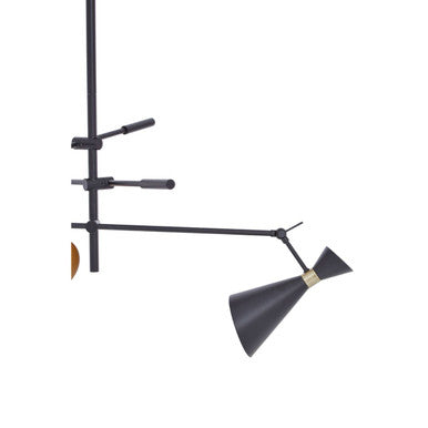 Linox 3 Shade Black & Gold Pendant