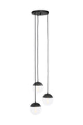 Revive Dia 3 Glass Black Scandinavian Pendant Light