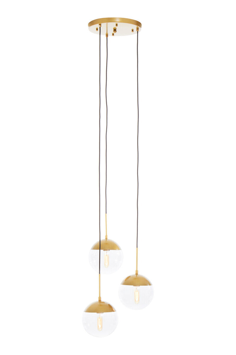 Revive Gold 3 Bulb Pendant Light