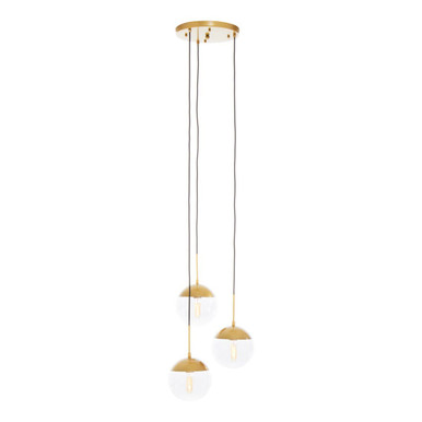 Revive Gold 3 Bulb Pendant Light