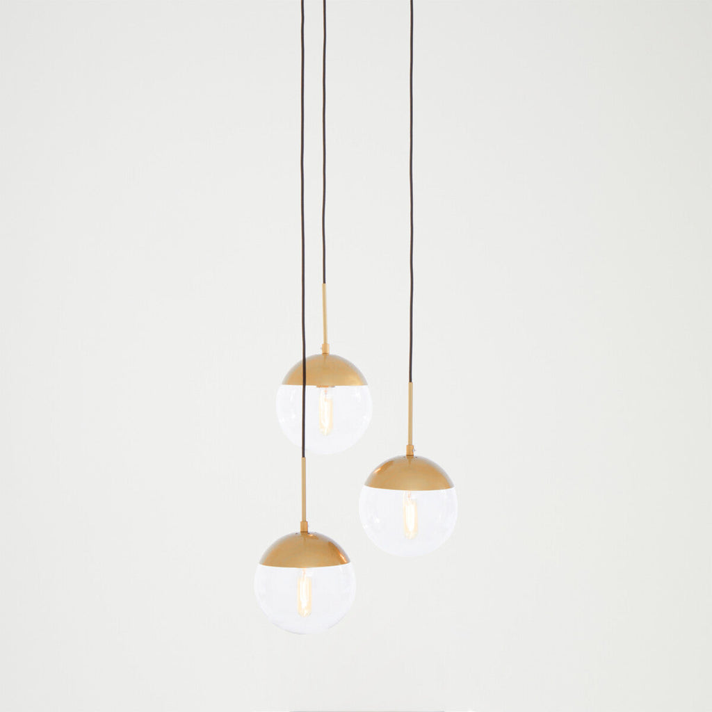 Revive Gold 3 Bulb Pendant Light