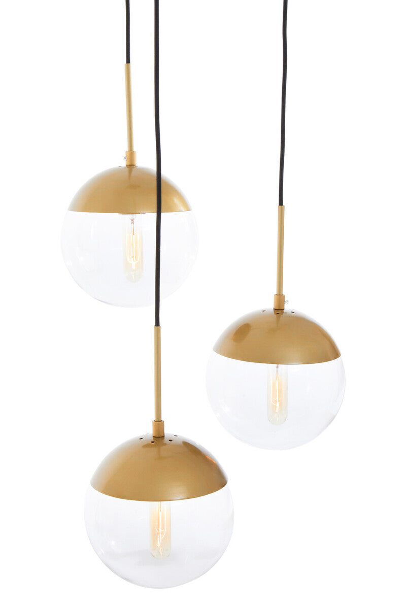 Revive Gold 3 Bulb Pendant Light