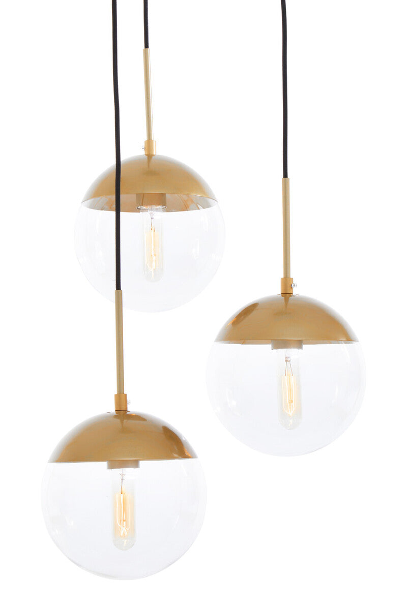 Revive Gold 3 Bulb Pendant Light