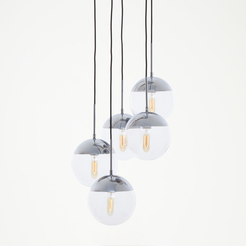 Revive Chrome Five Pendant Lights