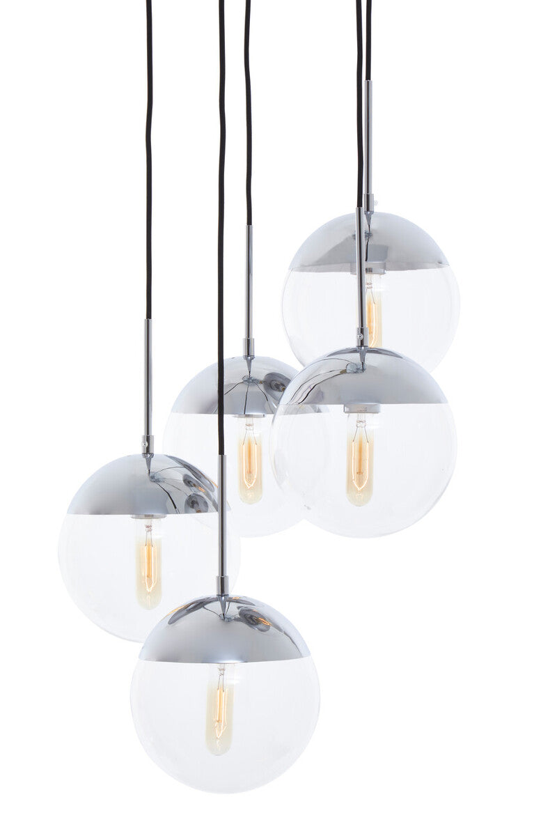 Revive Chrome Five Pendant Lights